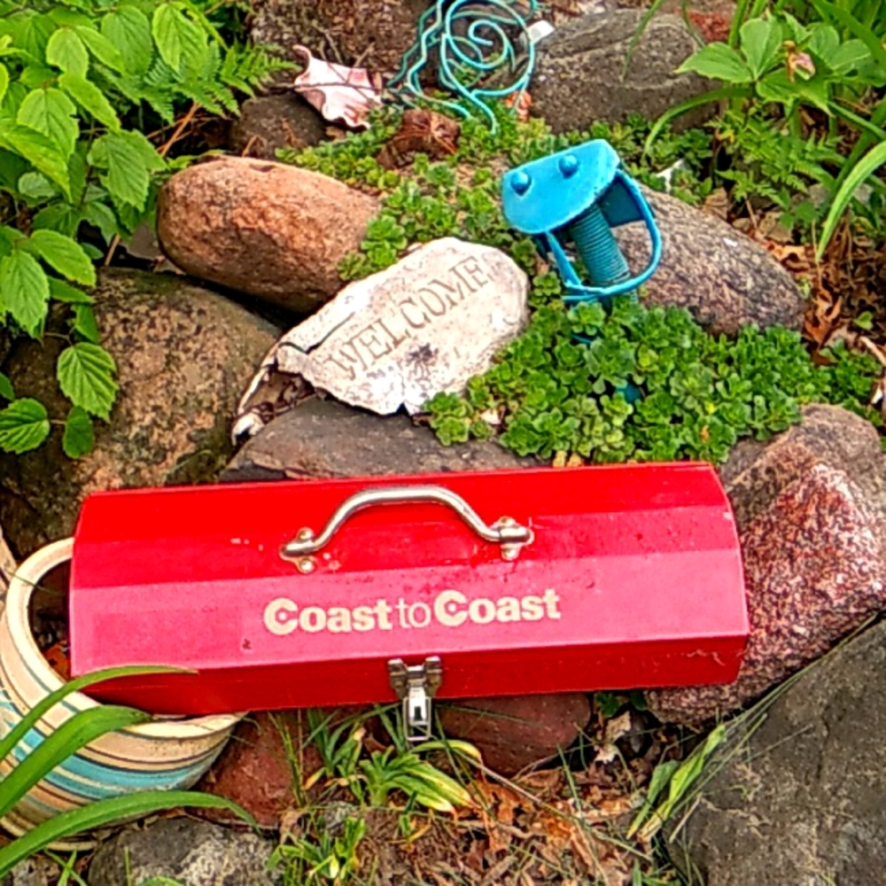 🔧 Vintage RED Coast to Coast Tool Box 🧰 🛠 WoW CONDITION